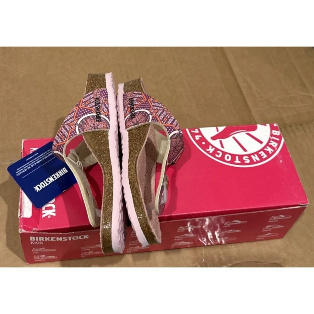 Birkenstock Kids EU 30/US 12 Gizeh Thong Sandals Oriental Tiles Rose